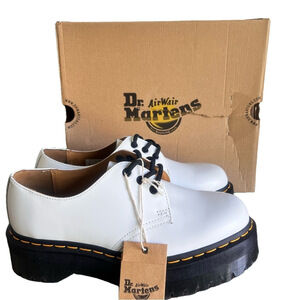 DR. MARTENS Unisex 1461 Quad Smooth Leather Platform Shoe Size 10 or 9 #B1292